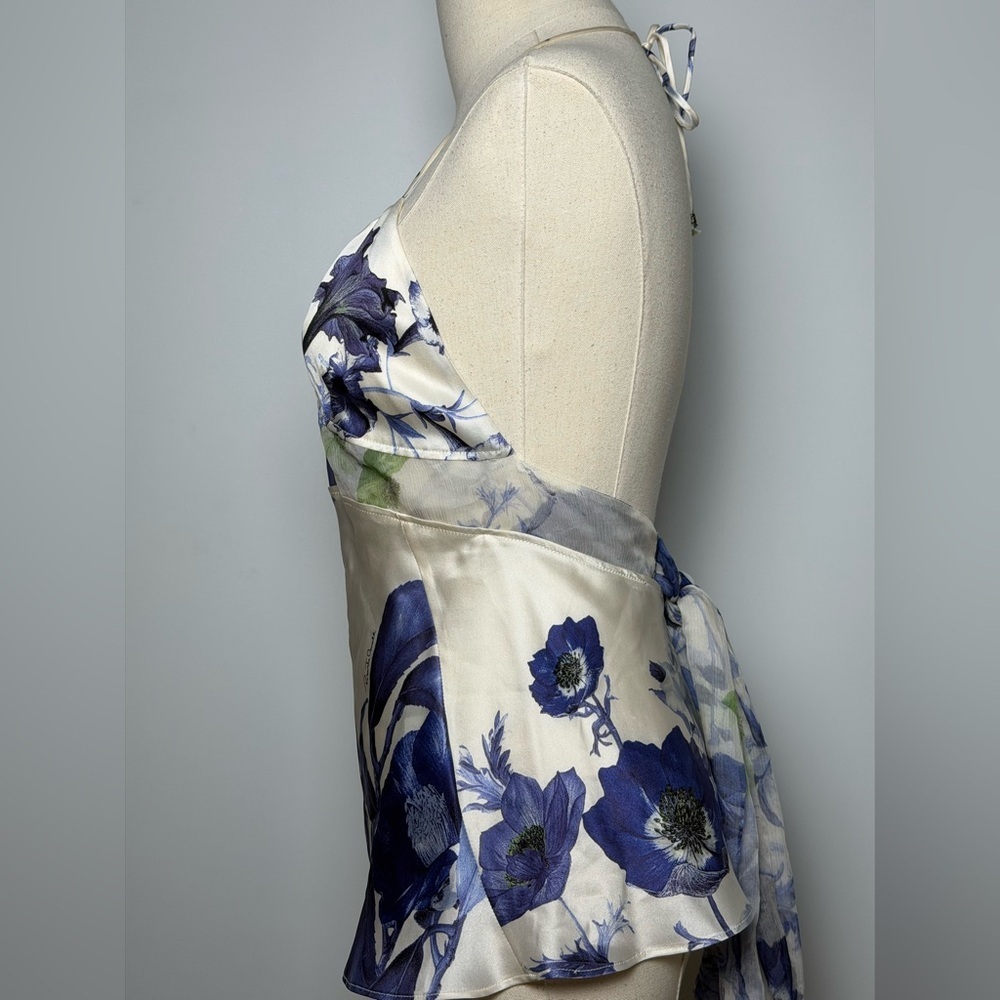 Roberto Cavalli Vintage 2005 Silk Floral Top – Size 42 - Picture 10 of 16